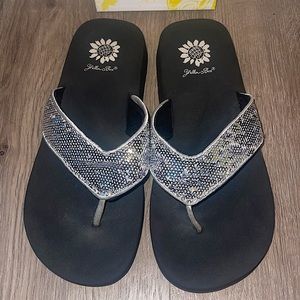 Yellow box sandals